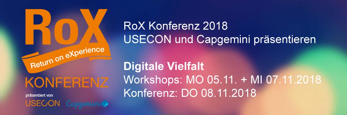 RoX 2018 präsentiert von USECON und Capgemini